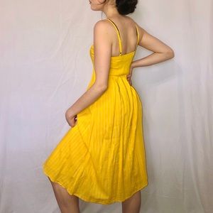 Old navy yellow cami midi dress